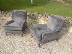 Howards and Sons pair of antique armchairs - Grafton model2.jpg